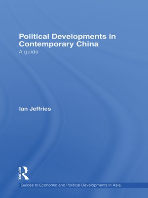 cover image of Political Developments in Contemporary China